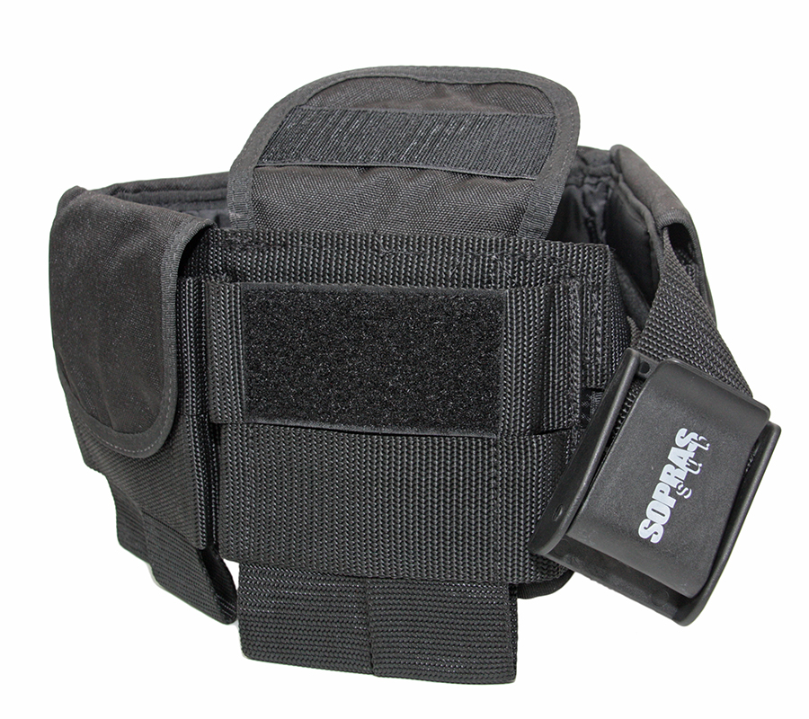 Пояс грузовой с карманами Soprassub (L (6 карманов); черный)