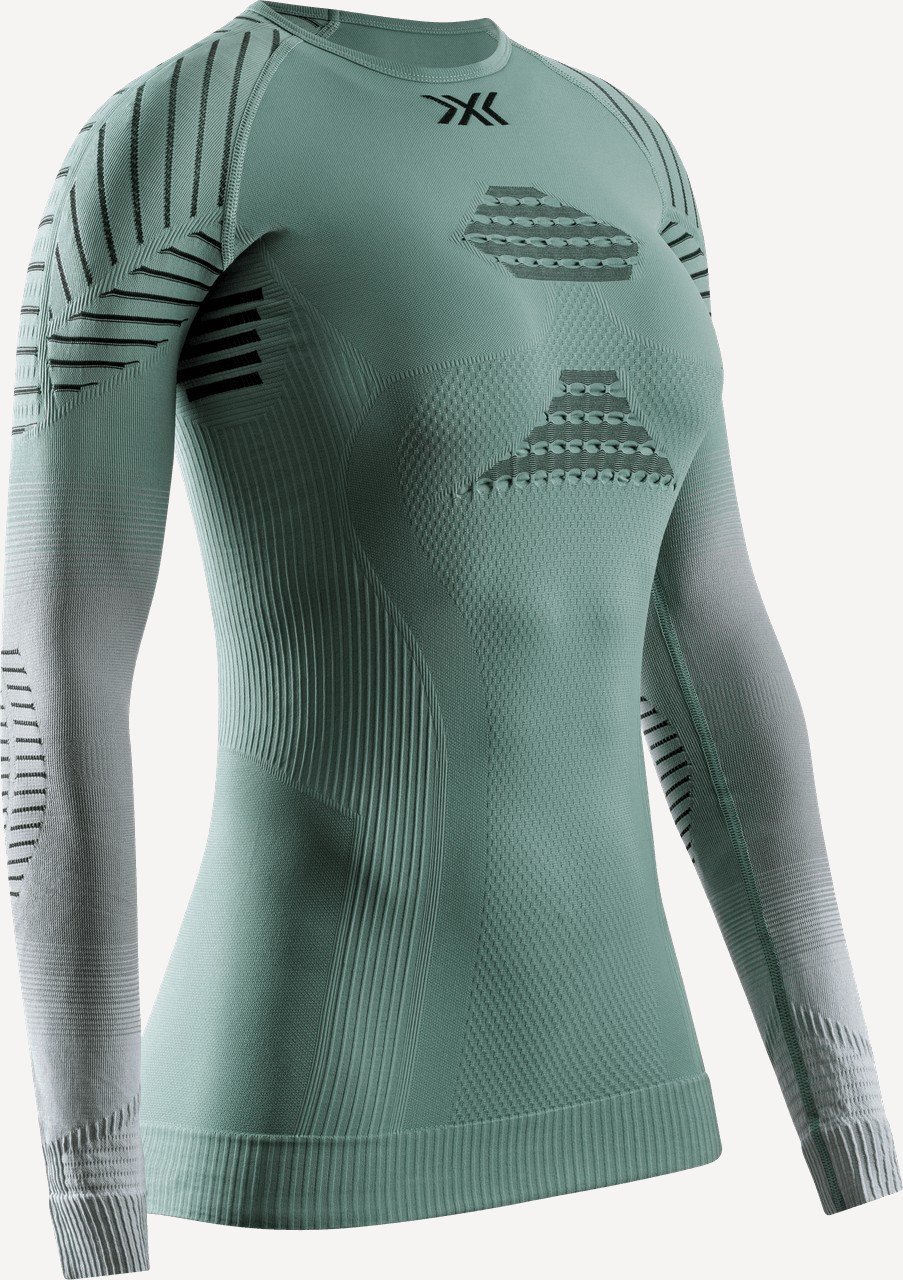 Т/Б Верх X-Bionic INVENT Graphics Shirt LS Wmn (M; E411 Sage_Green/Light_Grey/Optical_White)
