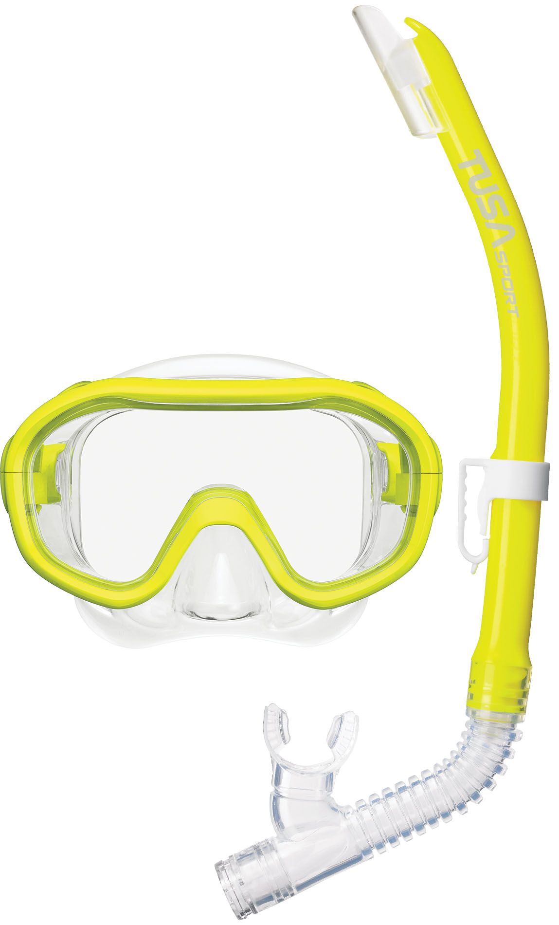 Комплект маска+трубка UCR-0211P в сумке (прозрачный силикон; FY)