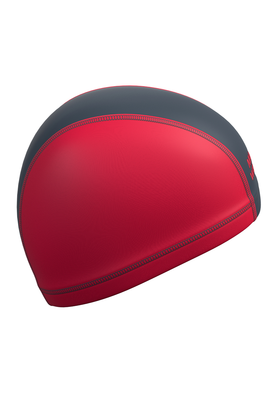 Шапочка для плавания текстильная Lycra duotone (Красный)
