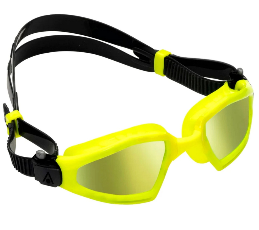 Очки для плавания Kayenne Pro (зеркальные, титановые, желтые линзы; Yellow)
