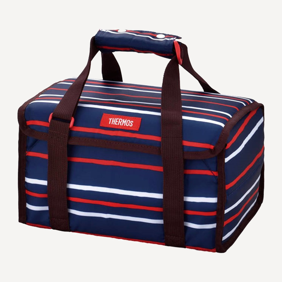 Термосумка с контейнерами Thermos DJF-4003 (Navy Stripe / Green(2,5L), Red(0,95L), Yellow(0,42L))