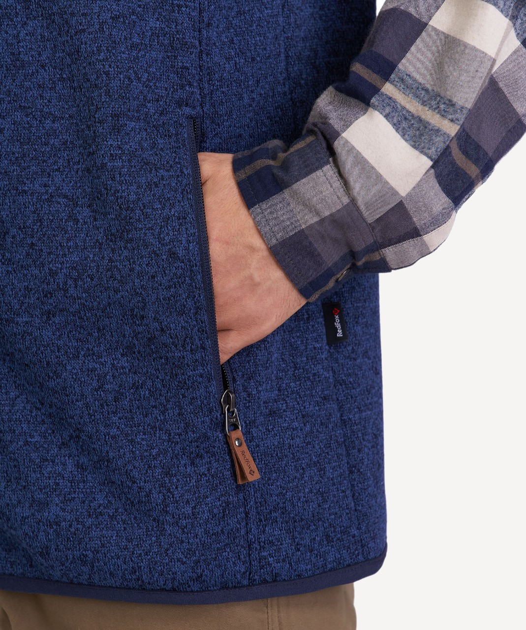 Жилет Флис RedFox Tweed Man (Мужской; XXL; Черно-Синий)