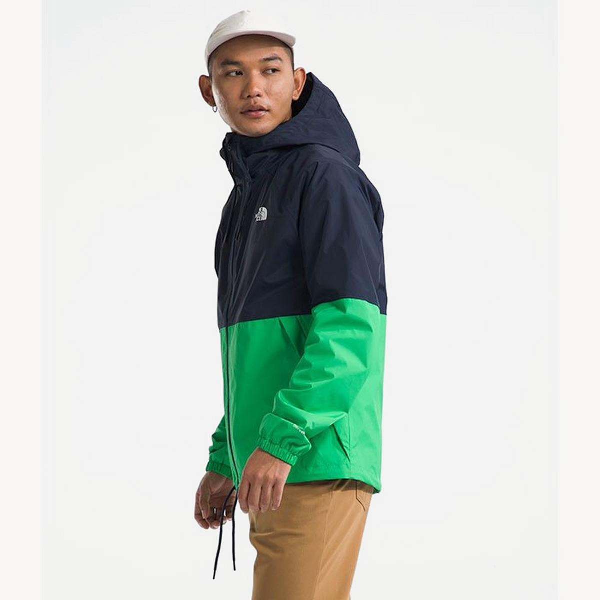 Куртка TNF Antora Rain Hoodie (Мужской; XL; SummitNavy OpticEmerald)