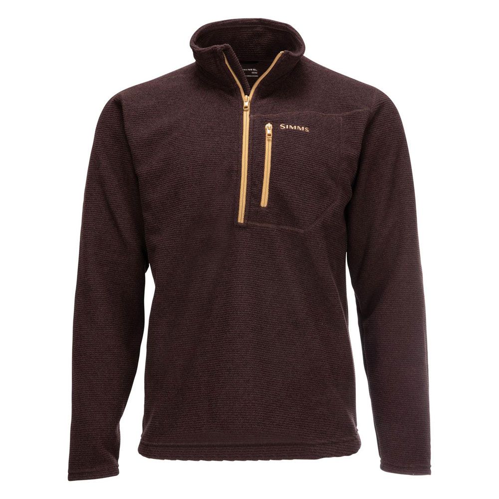 Толстовка Simms Rivershed Sweater Quarter Zip (Мужской; L; Mahogany)