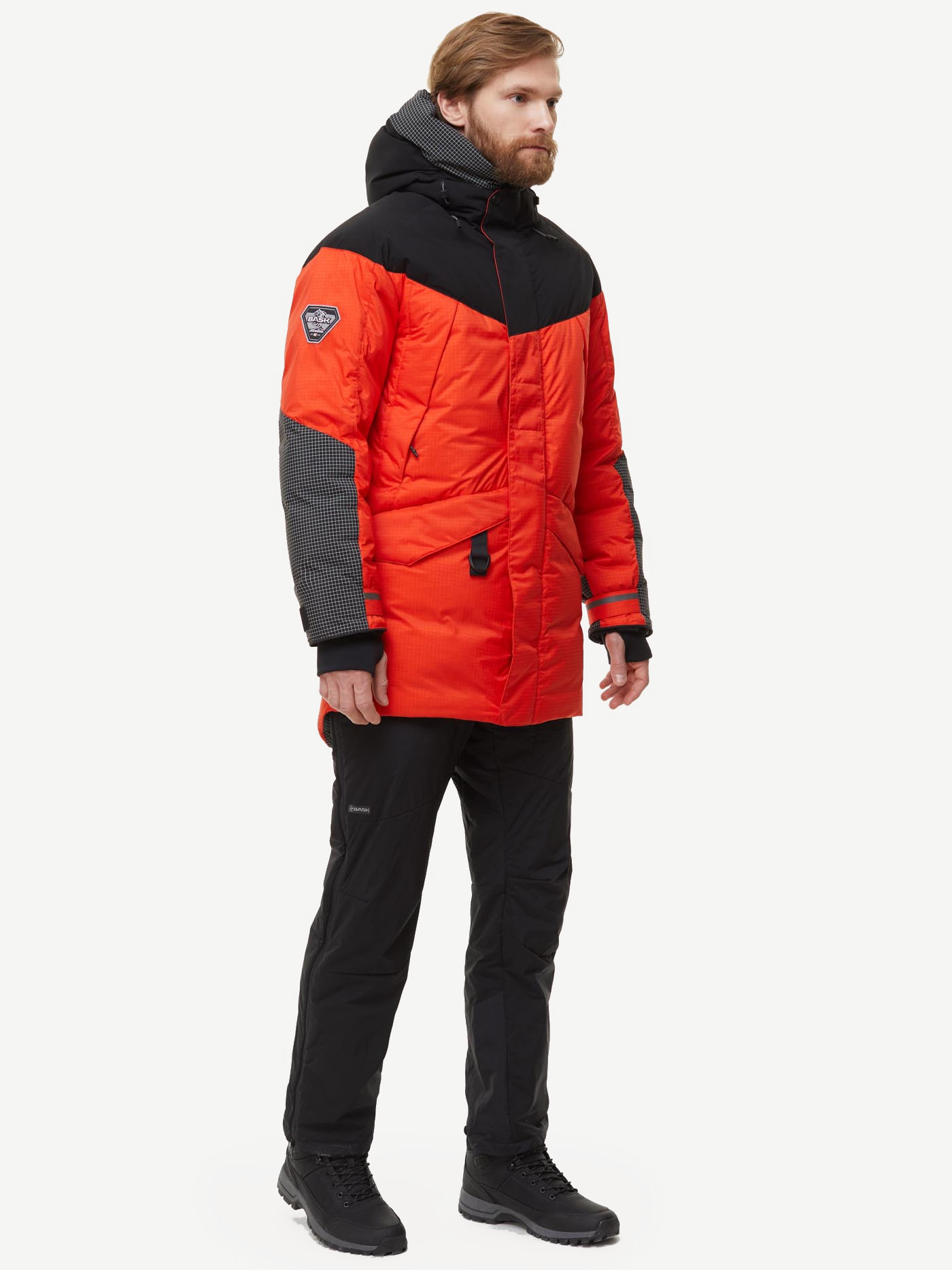 Пуховик BASK SIGNAL (Мужской; 52; Оранжевый/Черный)