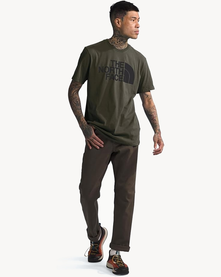 Футболка TNF S/S Half Dome Tee (Мужской; S; NewTaupeGreen Black)