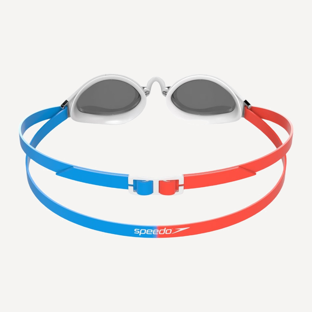 Очки для плавания Speedo Fastskin Speedsocket 2 Mirror (зеркальные; серый/голубой/красный/белый)