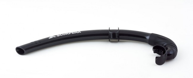 Трубка Scorpena B2 мягкая (черный силикон; черный)