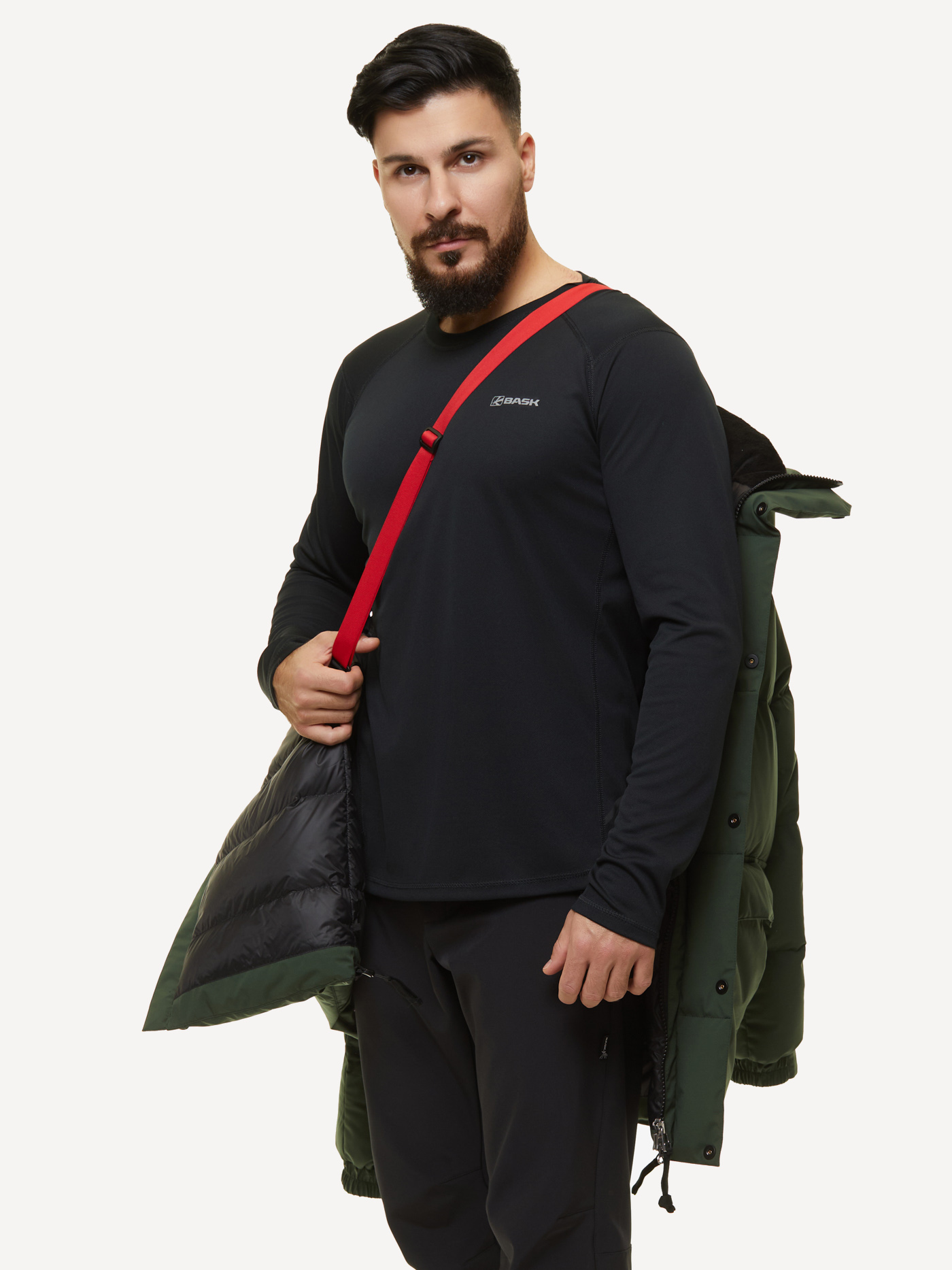 Пуховик BASK ANGiR (Мужской; 56; Зеленый Тмн)