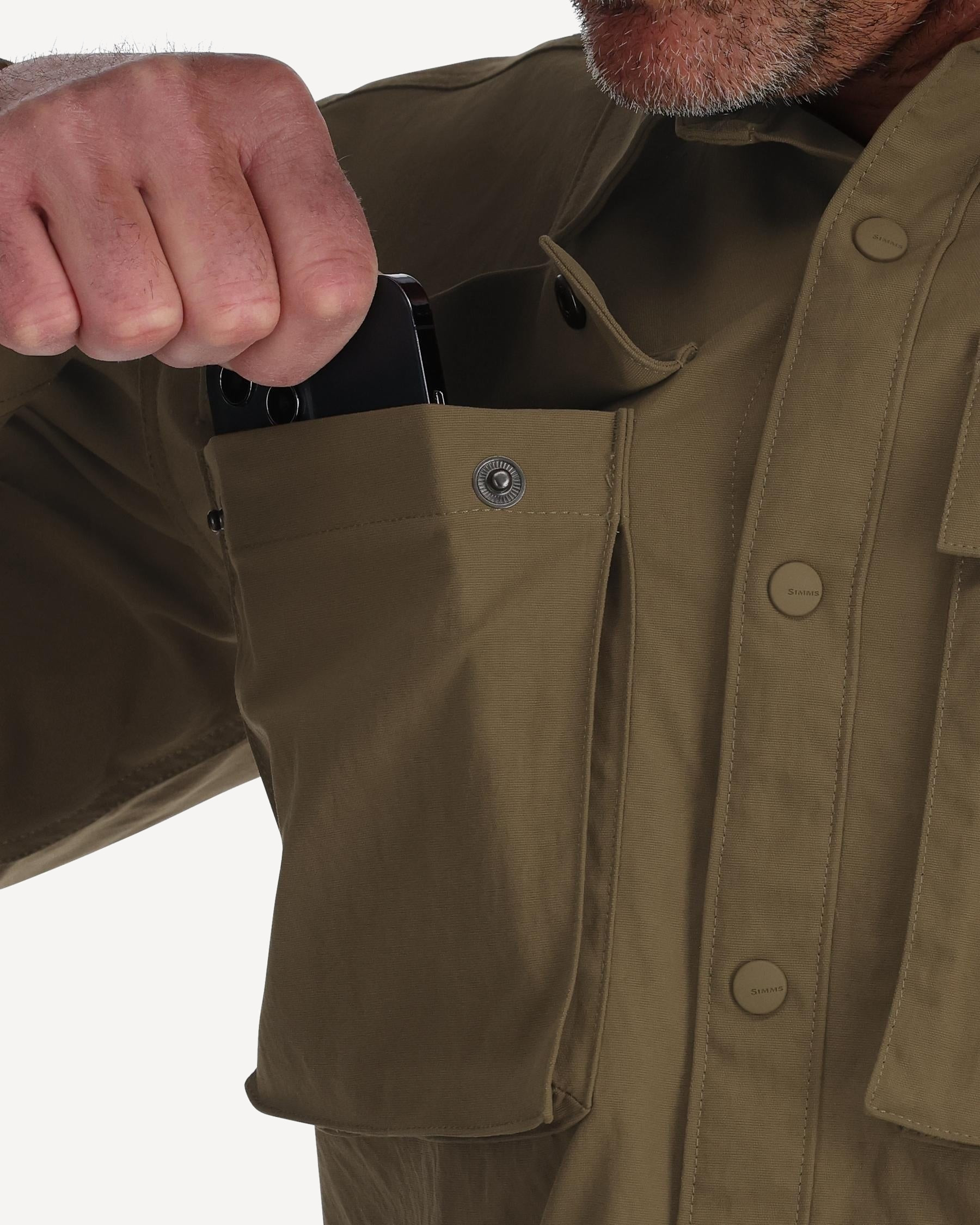 Рубашка Simms Lodge Work Shirt (Мужской; L (42-44); Loden)