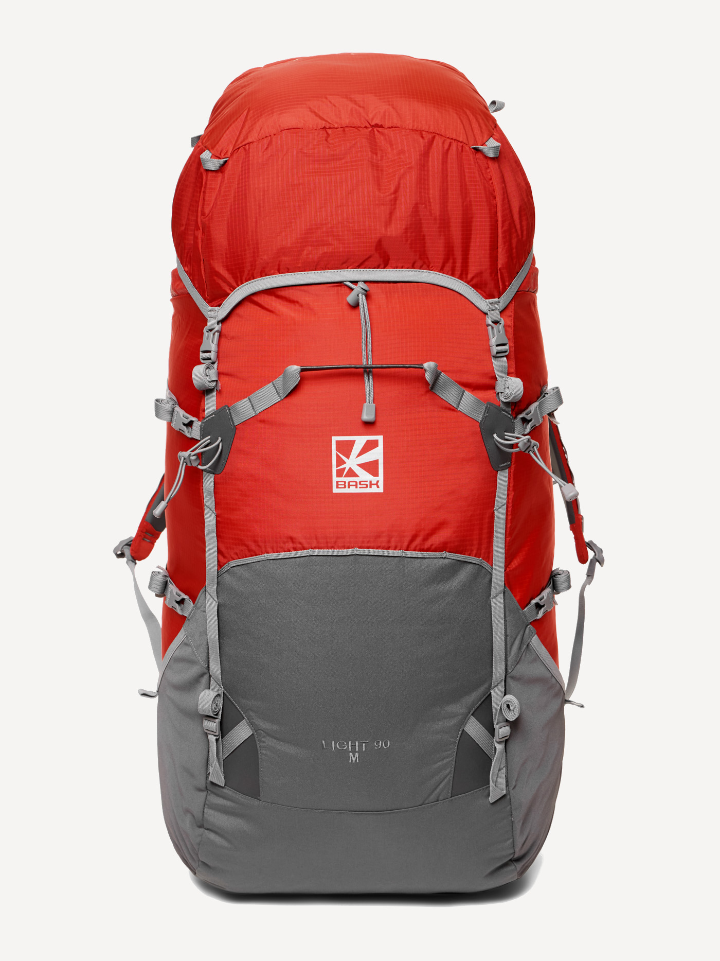 Рюкзак BASK LiGHT 90 (Оранжевый_тмн/Серый; XL_от175см)