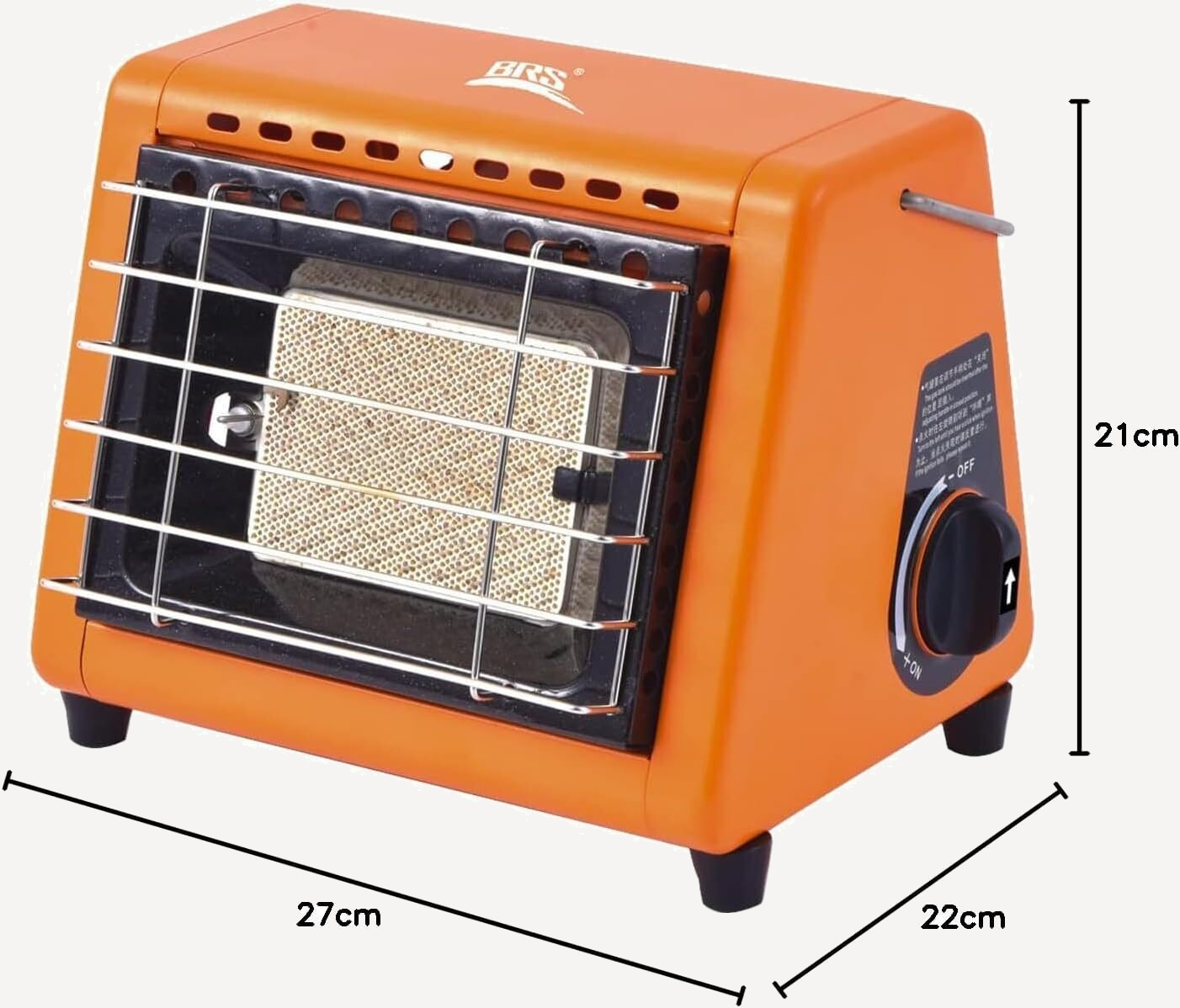 Газовый МФУ BRS-H23 1.5кВт Керамика (Зеленый, 21х17,5х18см)