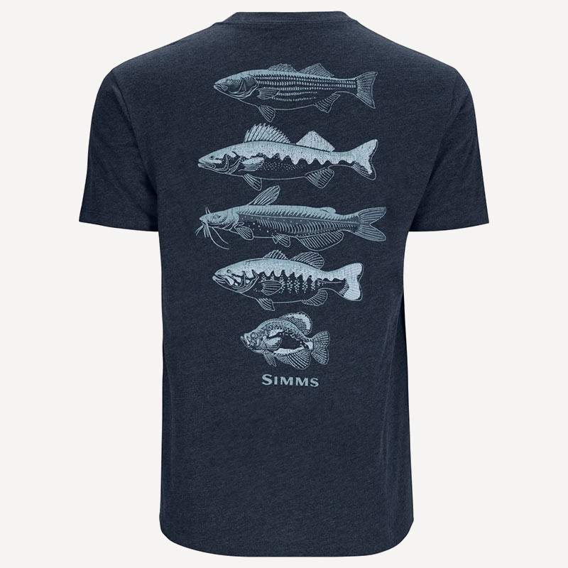 Футболка Simms Species T-Shirt (Мужской; XL; Navy Heather)