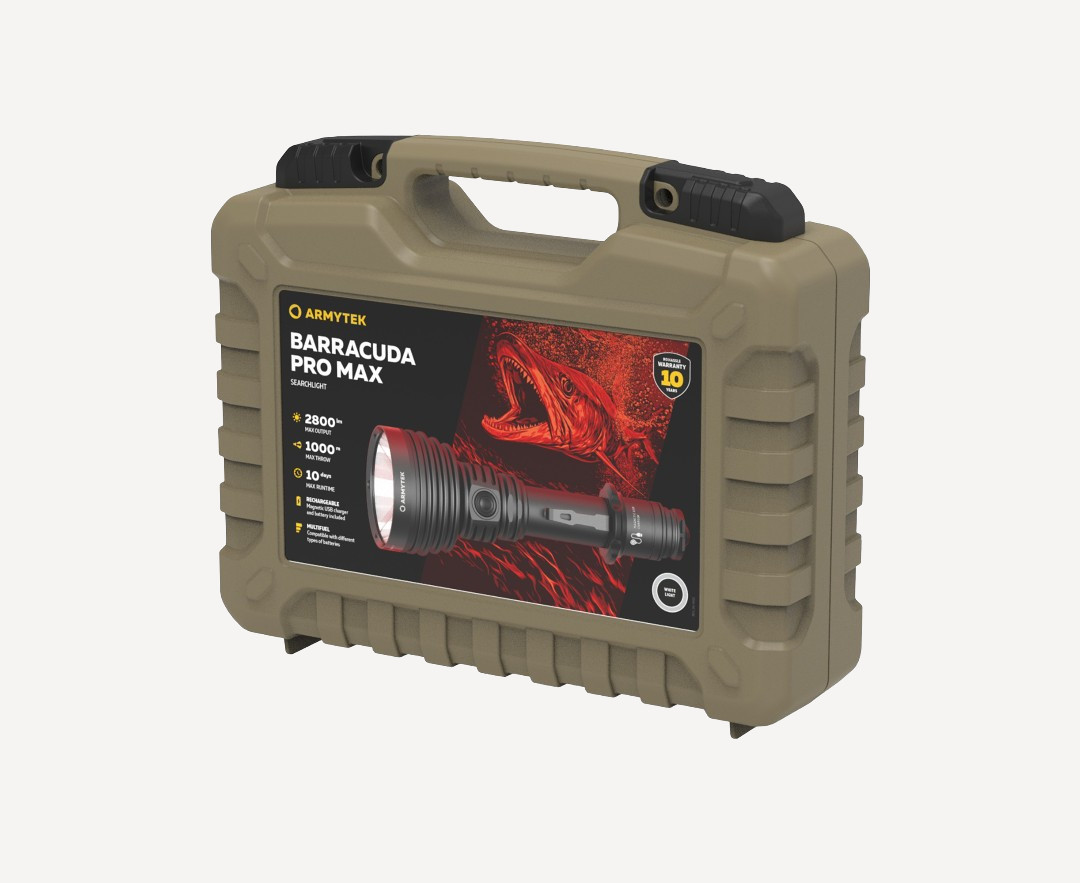 Фонарь ArmyTek Barracuda Pro Max (Black / Холодный; 2800Lm)