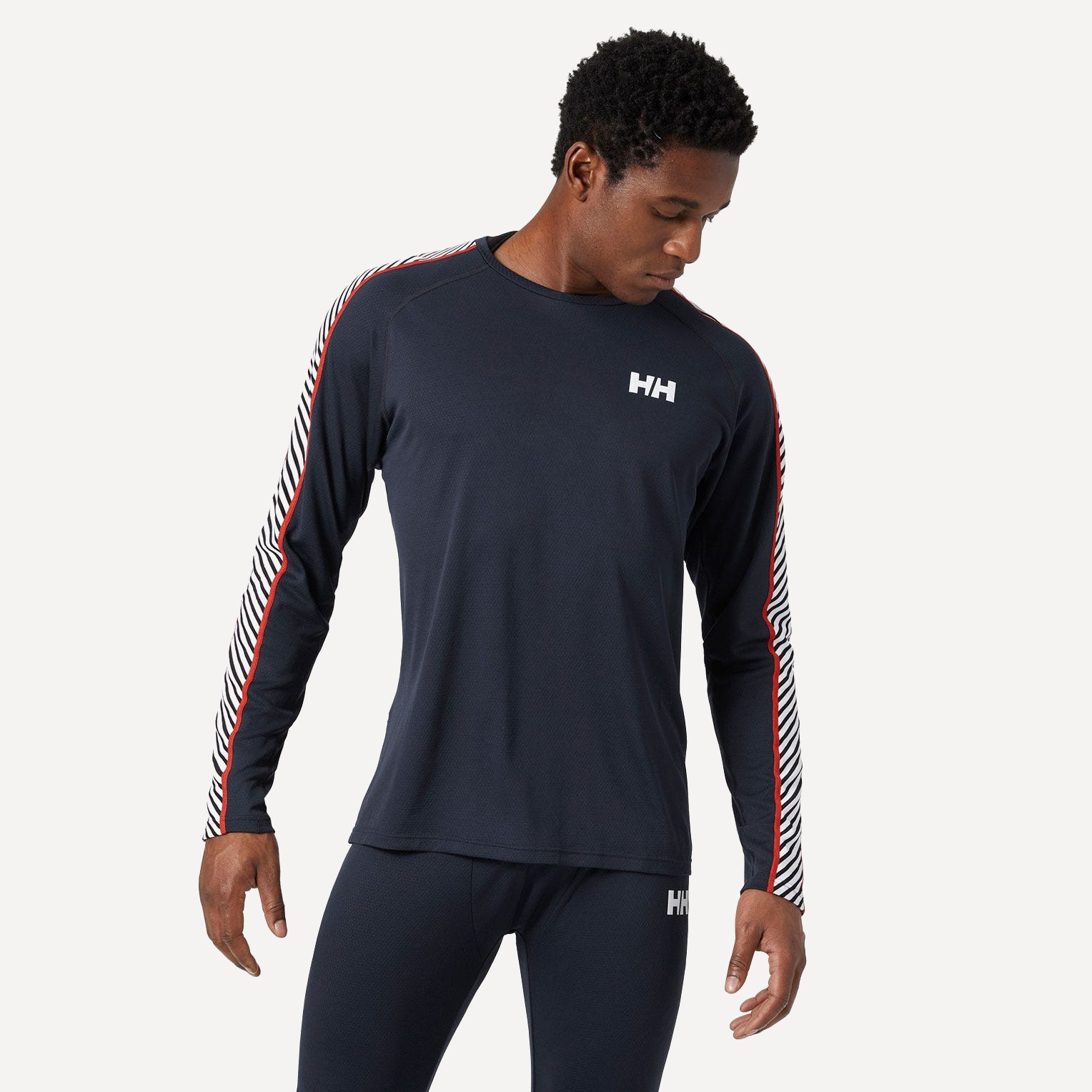 Термобелье верх HH Man LIFA ACTIVE Stripe Crew (XL; Navy)
