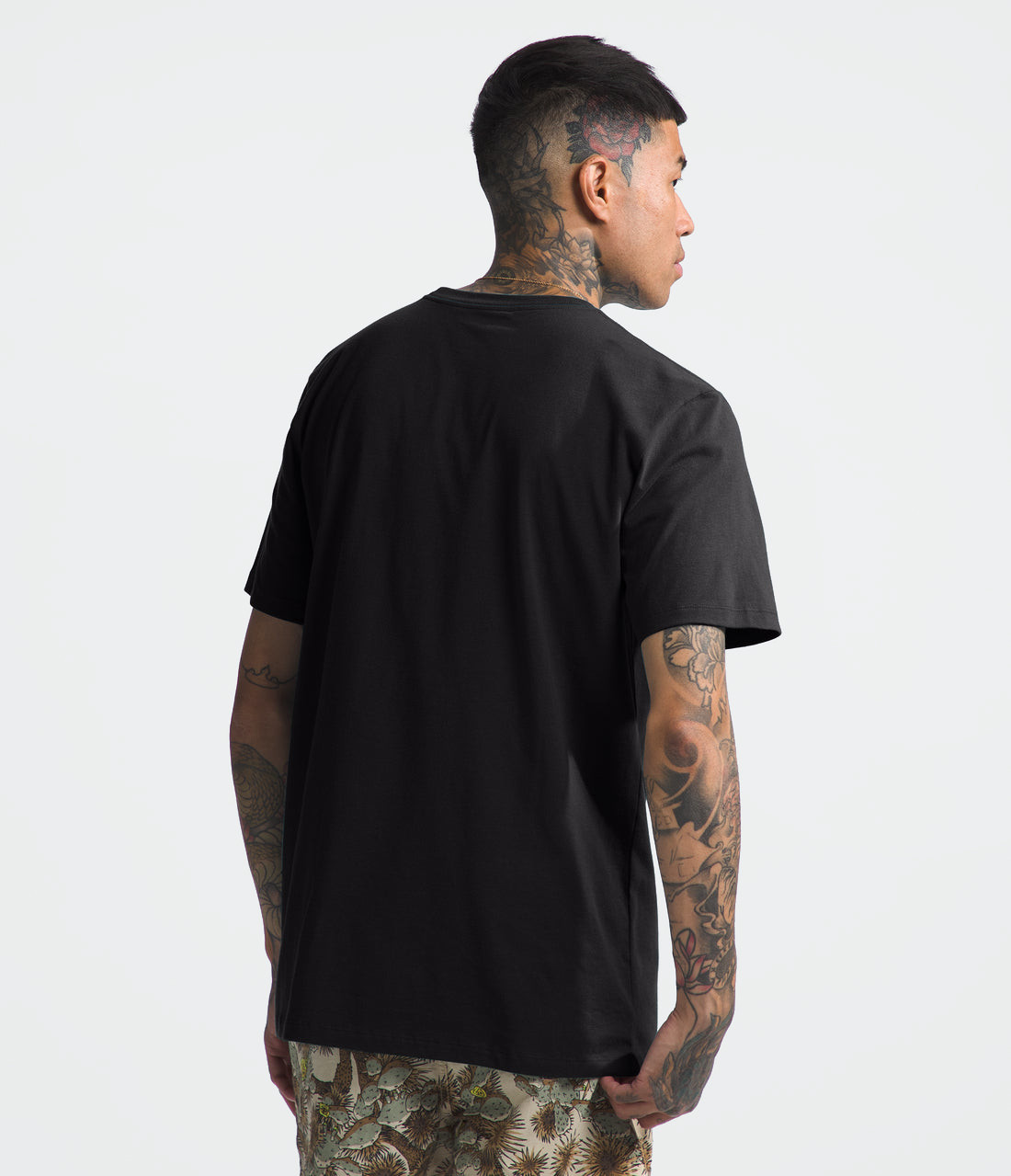 Футболка TNF S/S Half Dome Tee (Мужской; S; Black SafetyGreen)