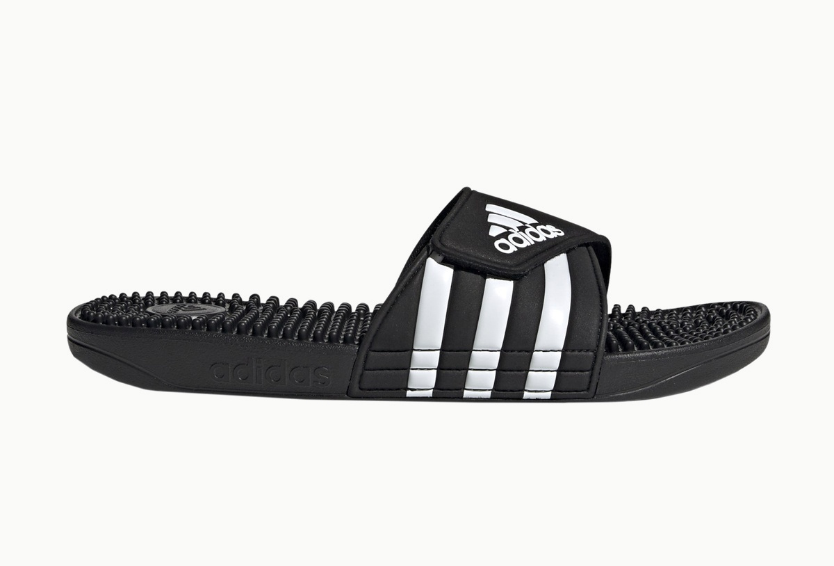 Шлепанцы ADISSAGE (RU 46 UK 12 USm 12.5 СМ 29.3; Black / White)