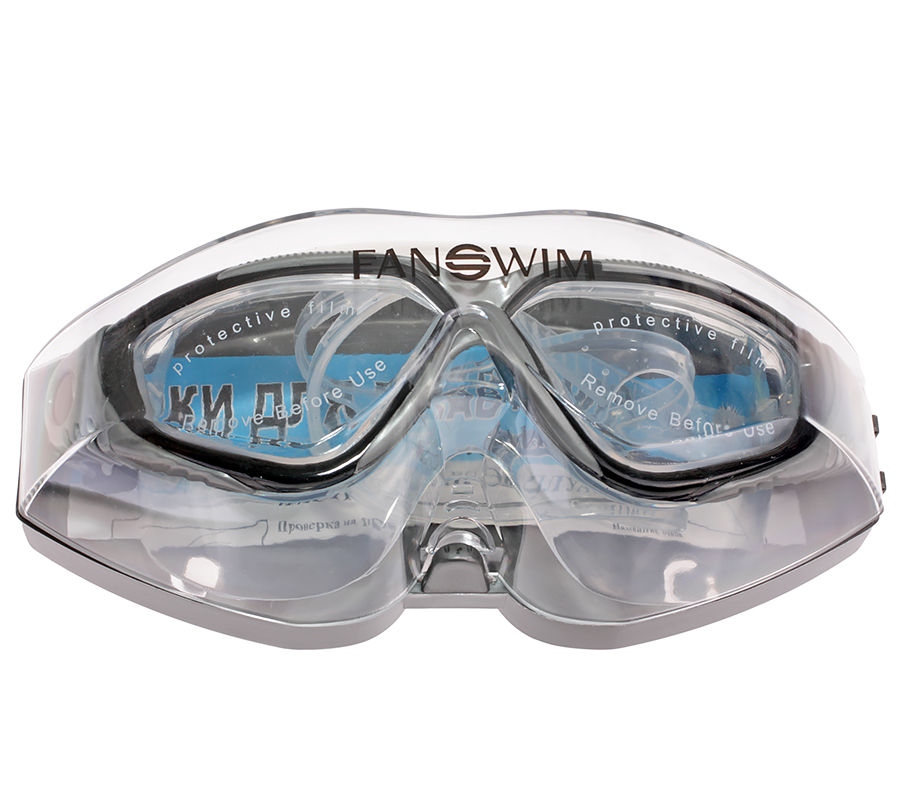 Очки для плавания FanSwim T19 (прозрачные; Серый)