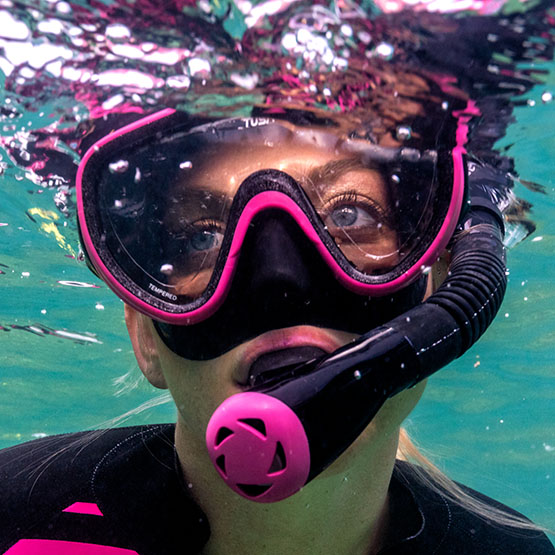 Комплект маска+трубка UCR-1625PQB Black Series, в сумке