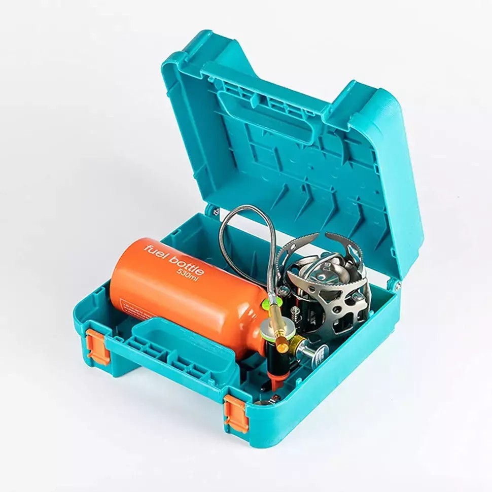 Мультитопливная Горелка BRS-8А 4.5кВт (Сталь Ø172мм / Оранжевая Колба 450мл)