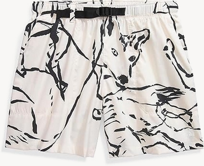 Шорты TNF W Class V Pathfinder Belted Short (Женский; S; WhiteDune CoyoteField SketchPrint)