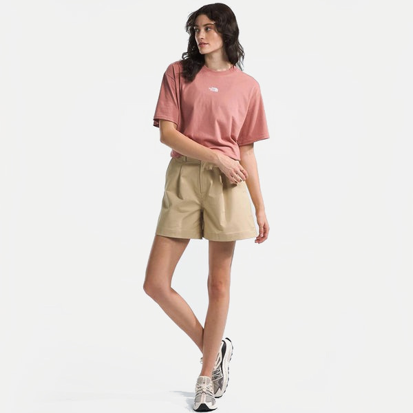 Футболка TNF W S/S Evolution Oversized Tee (Женский; S; LightMahogany)