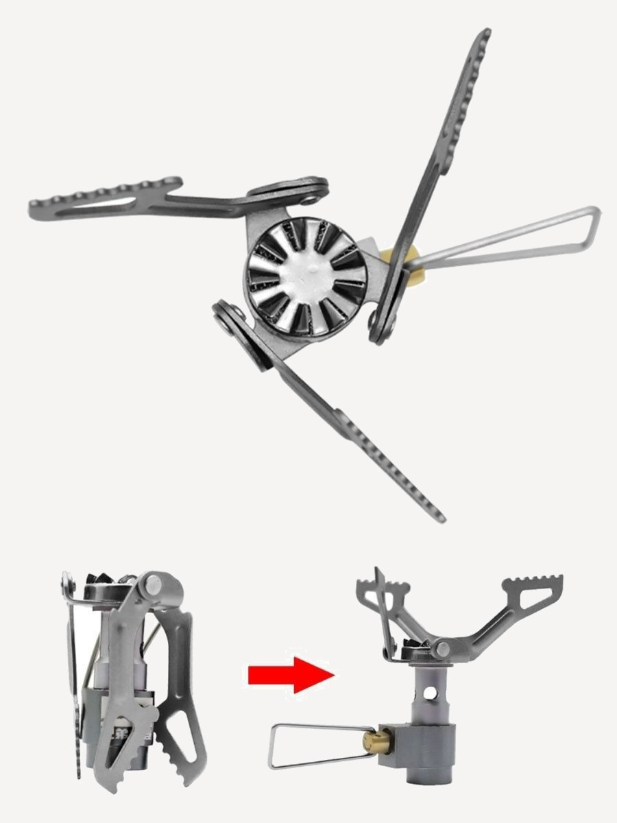 Газовая Горелка BRS-3000T Titanium 2кВт, 25g (Титан, 37x52мм)