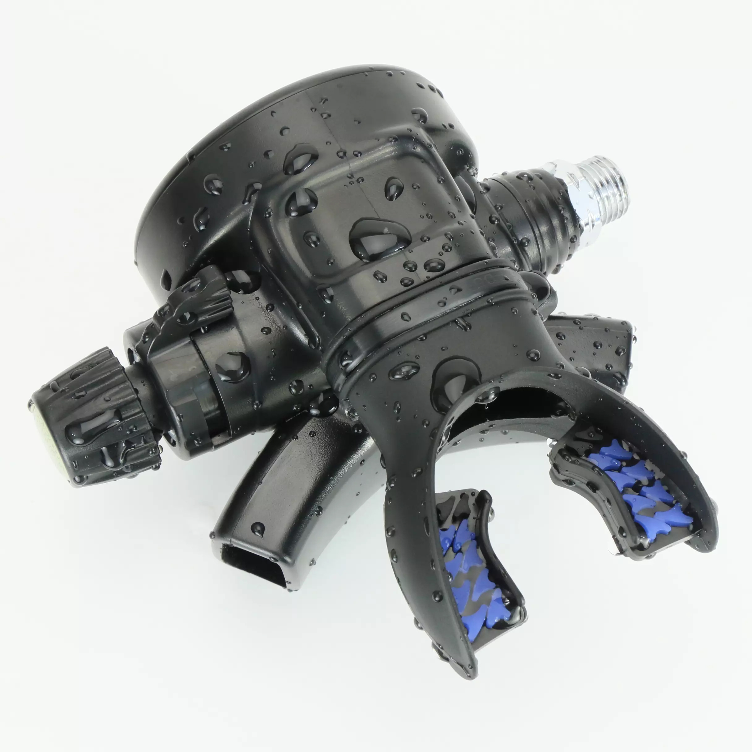 Загубник анатомический Aquatec (черный силикон; синий) Загубник анатомический Aquatec (черный силикон; синий)