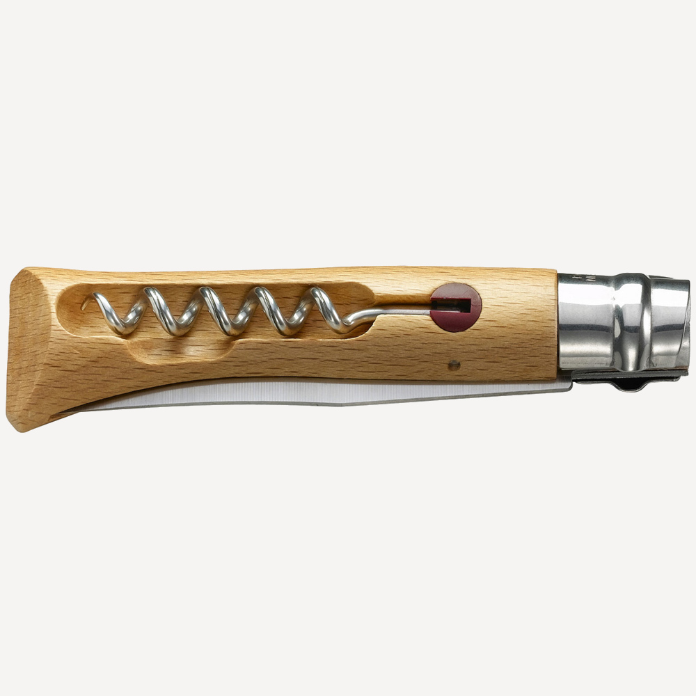 Нож со штопором Opinel №10 VRI (INOX) 10см (Бук / нерж. Сталь)