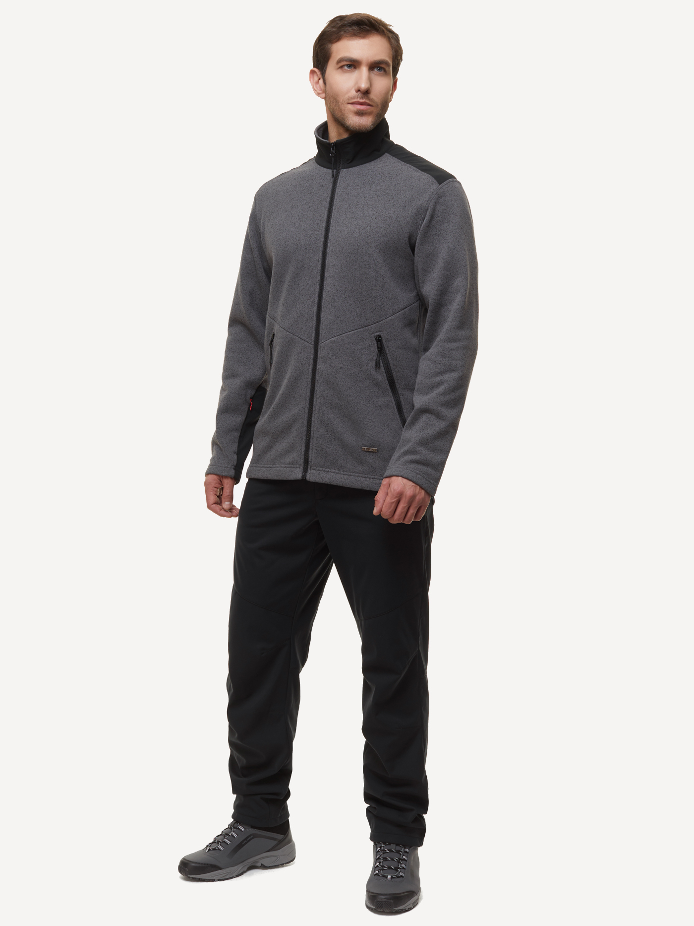 Куртка флис BASK ENERO (Мужской; 58; Черный Меланж)
