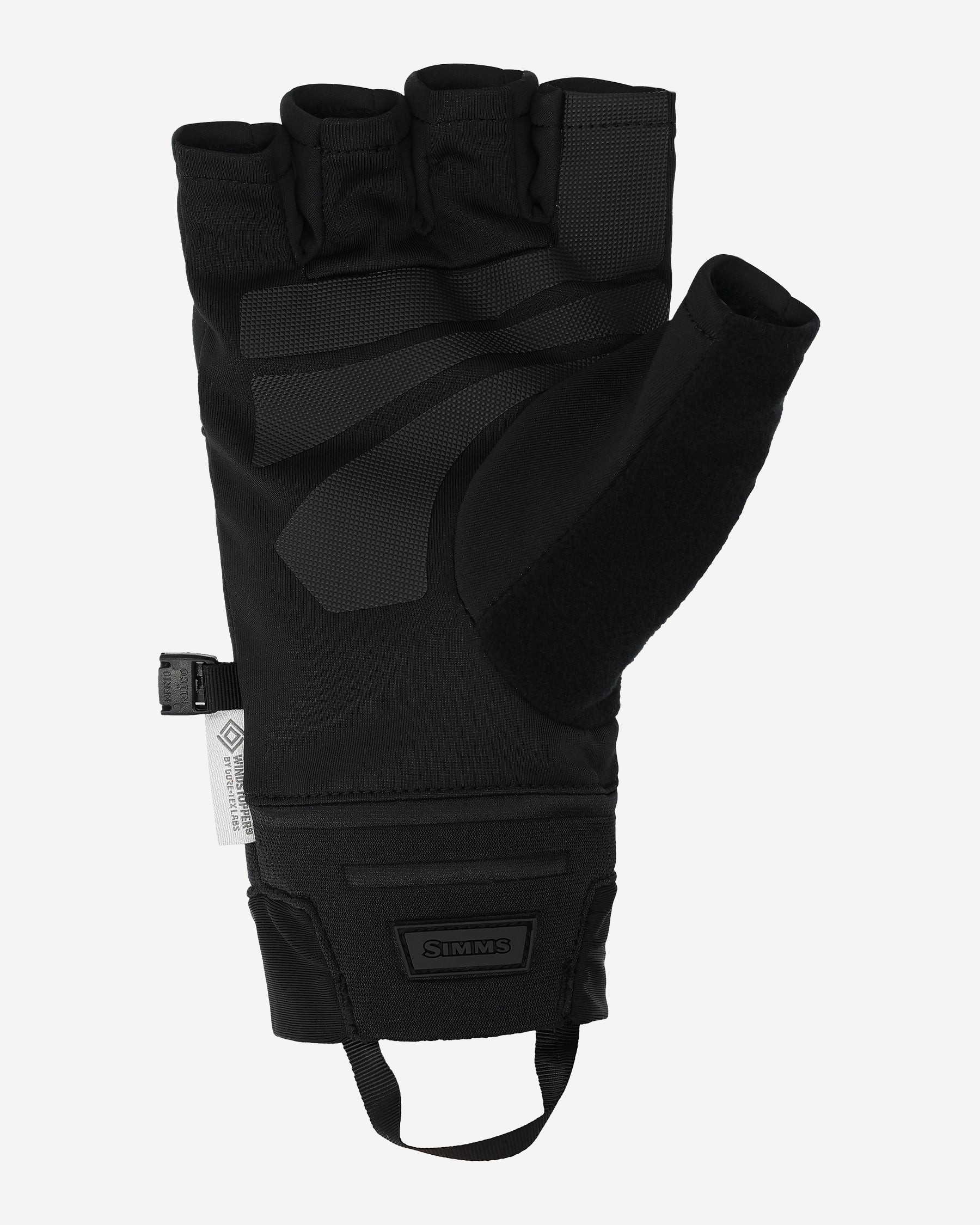 Перчатки Simms Windstopper Half-Finger Glove (; M(20-22); Black)