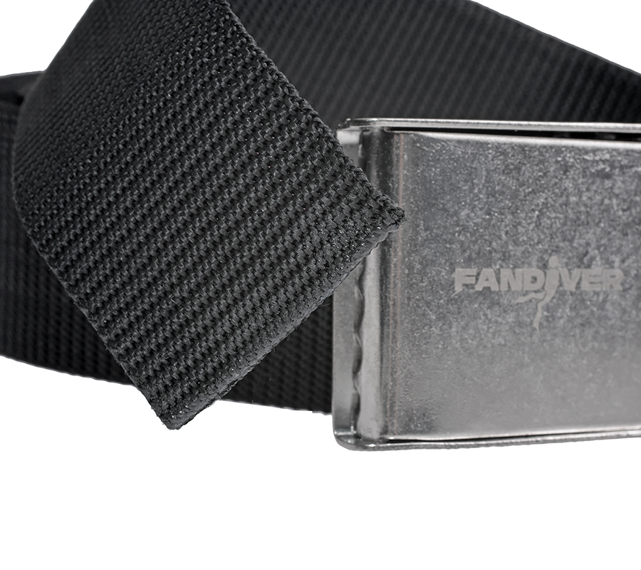 Пояс грузовой Fandiver с металлической пряжкой (черный)
