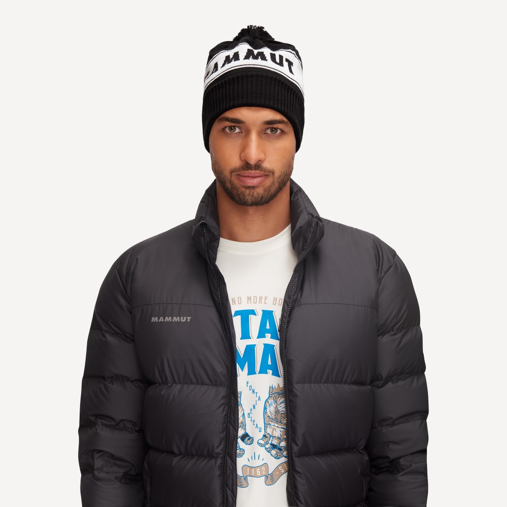 Шапка Mammut Peaks Beanie (; one size; black/white)