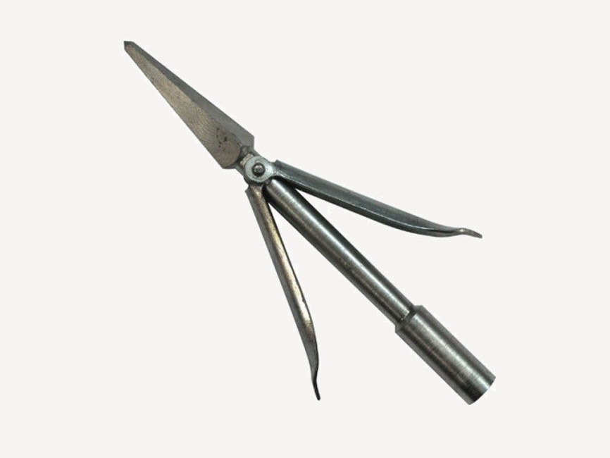 Наконечник оцинкованный, четырехгранный, 2 лепестка (сталь; M7x1)