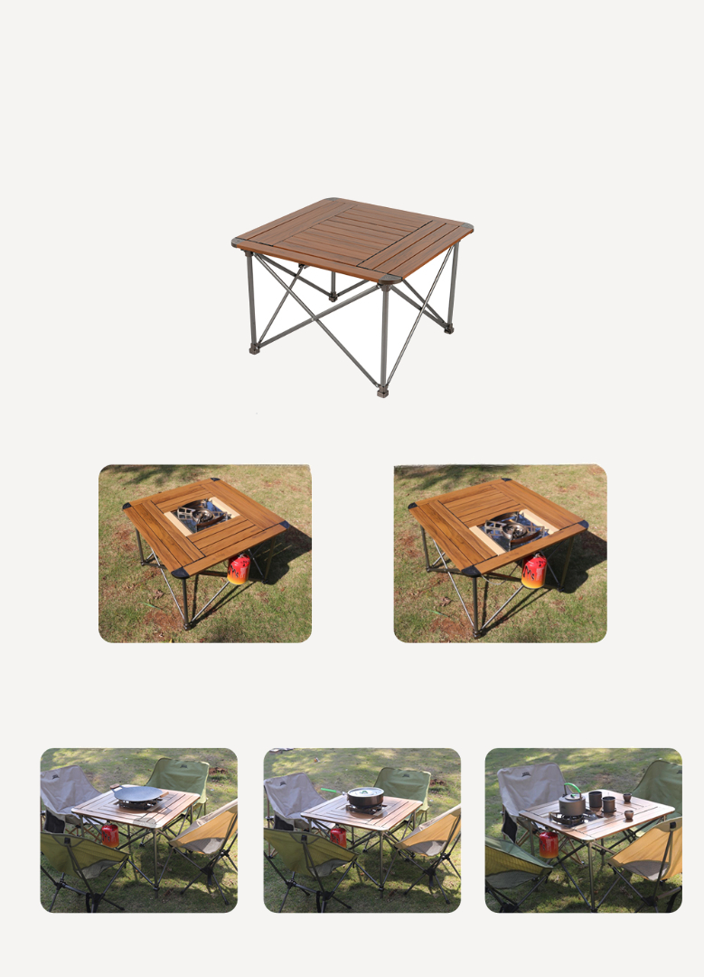 Стол складной Хот-Спот BRS-Z31С (Дерево; 69x69х47-77см)