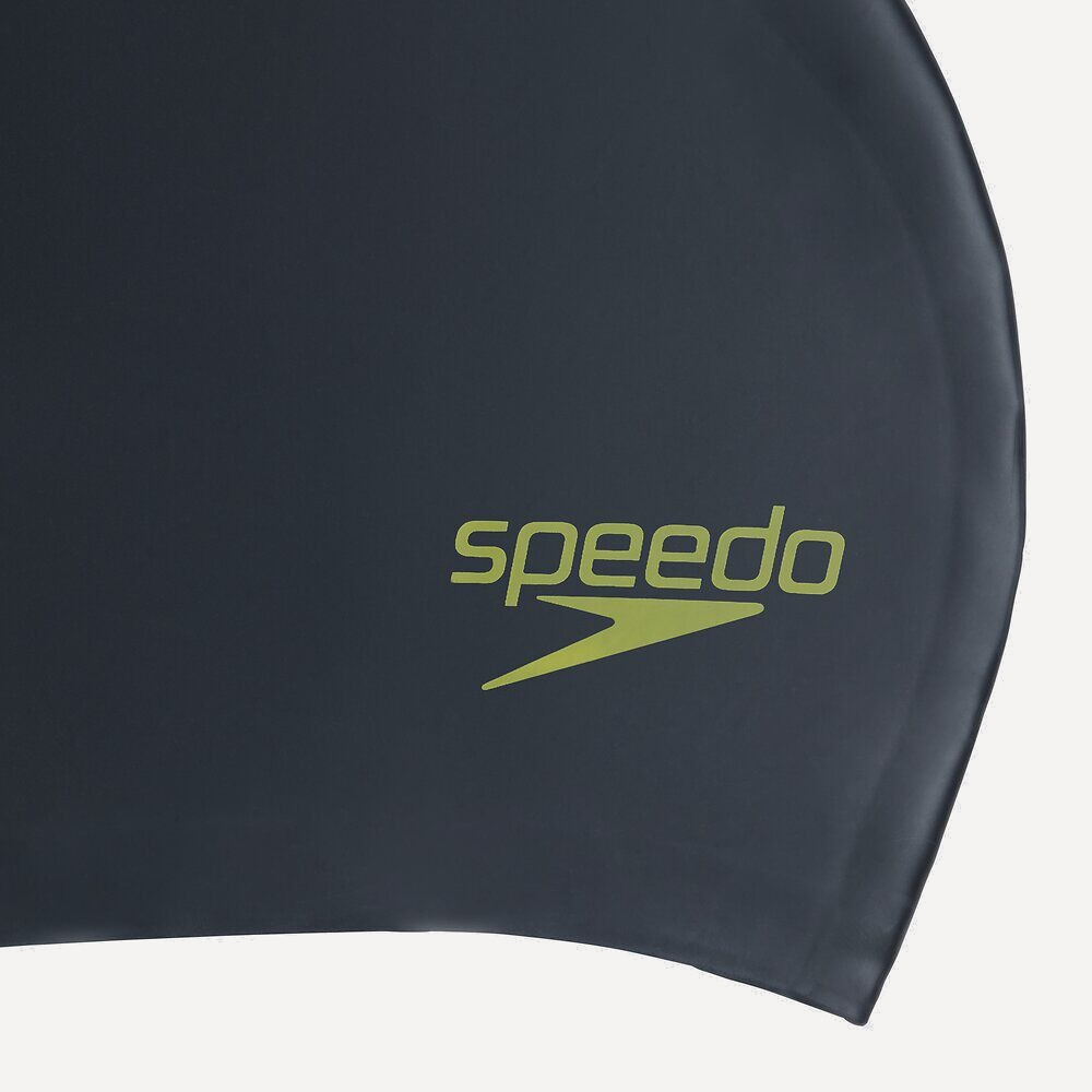Шапочка для плавания Speedo Long Hair Junior, силикон (черный/салатовый)