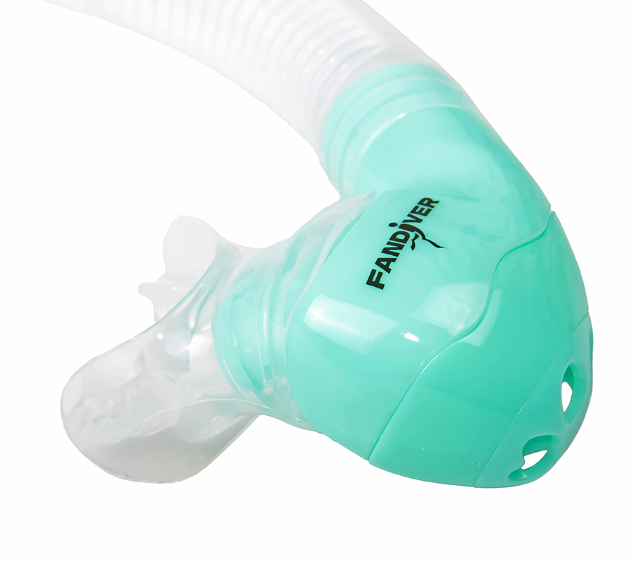 Трубка FanDiver Hyper Dry (прозрачный силикон; бирюзовый) Трубка FanDiver Hyper Dry (прозрачный силикон; бирюзовый)