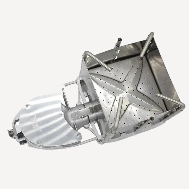 Печка с наддувом BRS-116 6кВт (Сталь/Зеленый, Ø24х12см, max24кг)