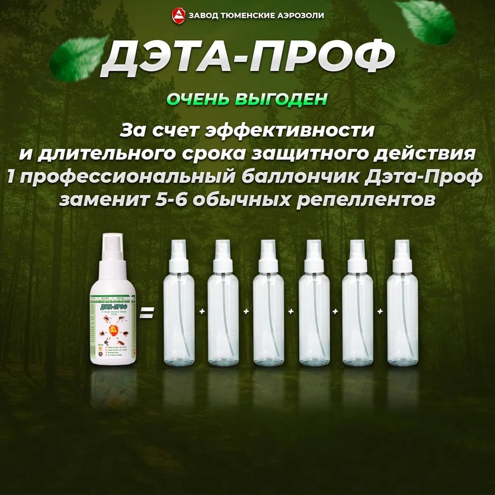 Спрей ДЭТА-Проф 3-в-1_100мл (ДВ15%)