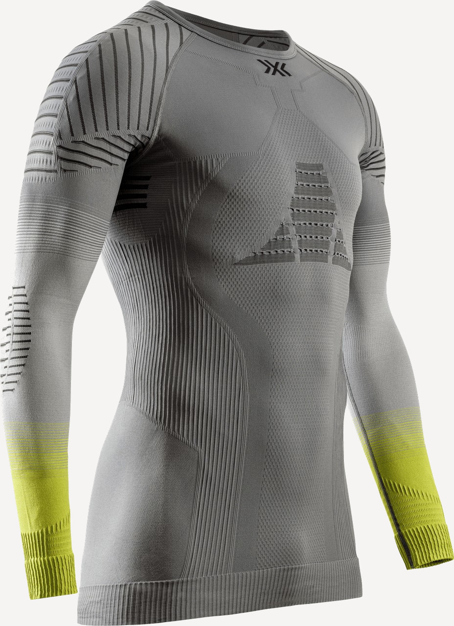 Т/Б Верх X-Bionic INVENT Graphics Shirt LS Man (L; G816 Rhino_Grey/Light_Grey/Canary)
