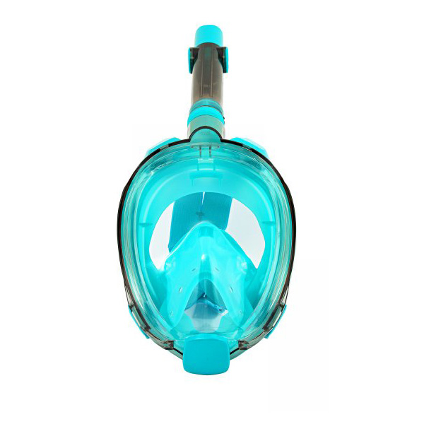 Маска полнолицевая для сноркелинга Galaktica Premium (S-M; прозрачный/бирюзовый/бирюзовый)
