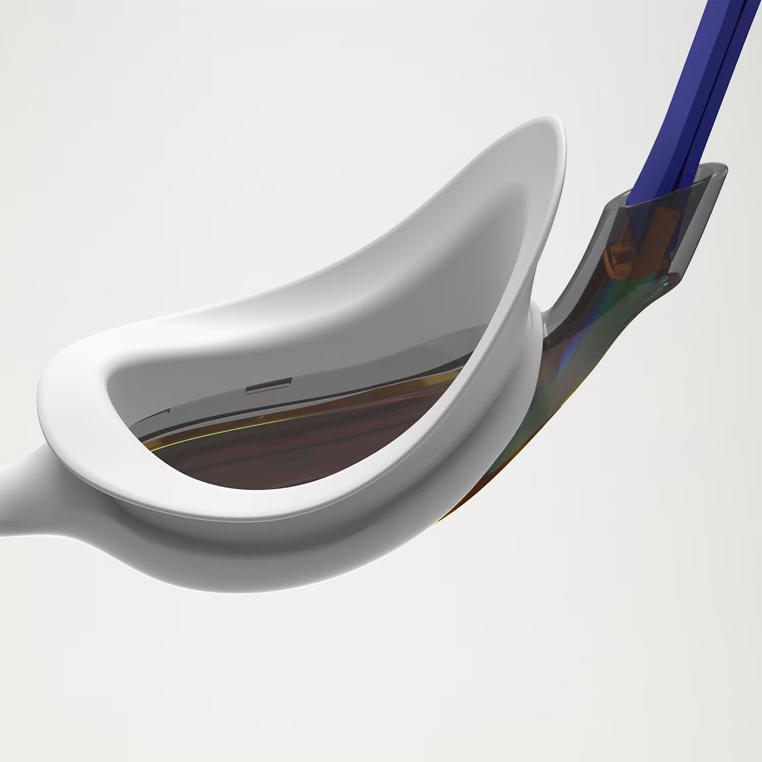 Очки для плавания Speedo Vue Mirror (зеркальные; белый/голубой)