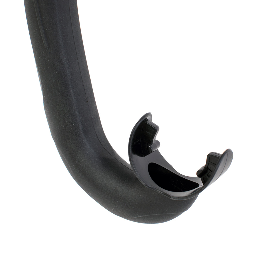 Трубка Scorpena Apnea X двухкомпонентная  (черный силикон; черный)