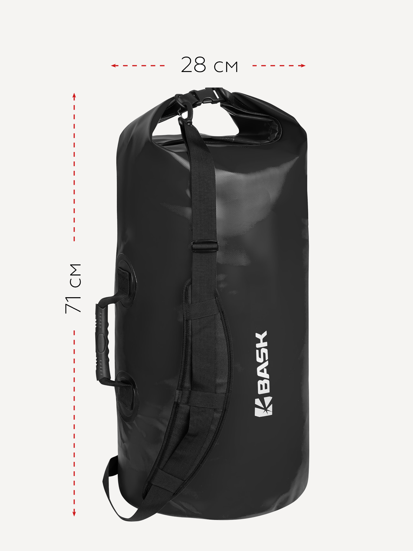 Гермомешок BASK WP Bag 40 V3 (черный; 40 л)