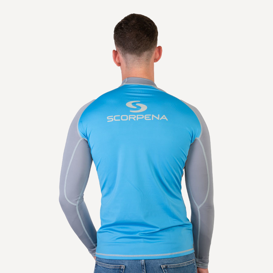 Футболка лайкра Scorpena Reef длинный рукав (Мужской; XL-50; сине-серый)