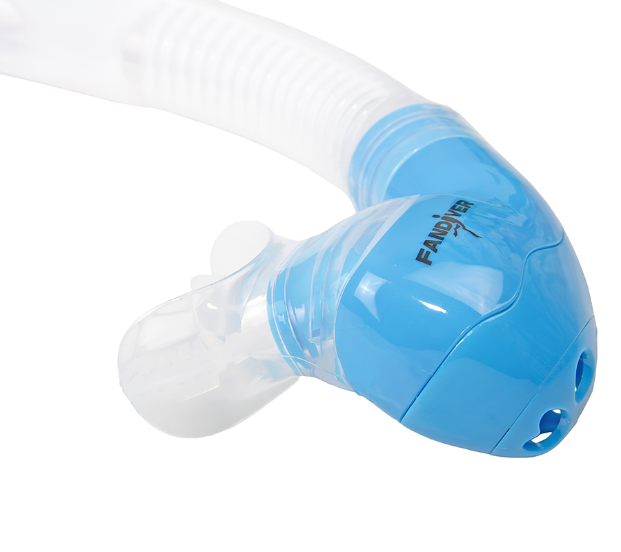 Трубка FanDiver Hyper Dry (прозрачный силикон; голубой) Трубка FanDiver Hyper Dry (прозрачный силикон; голубой)
