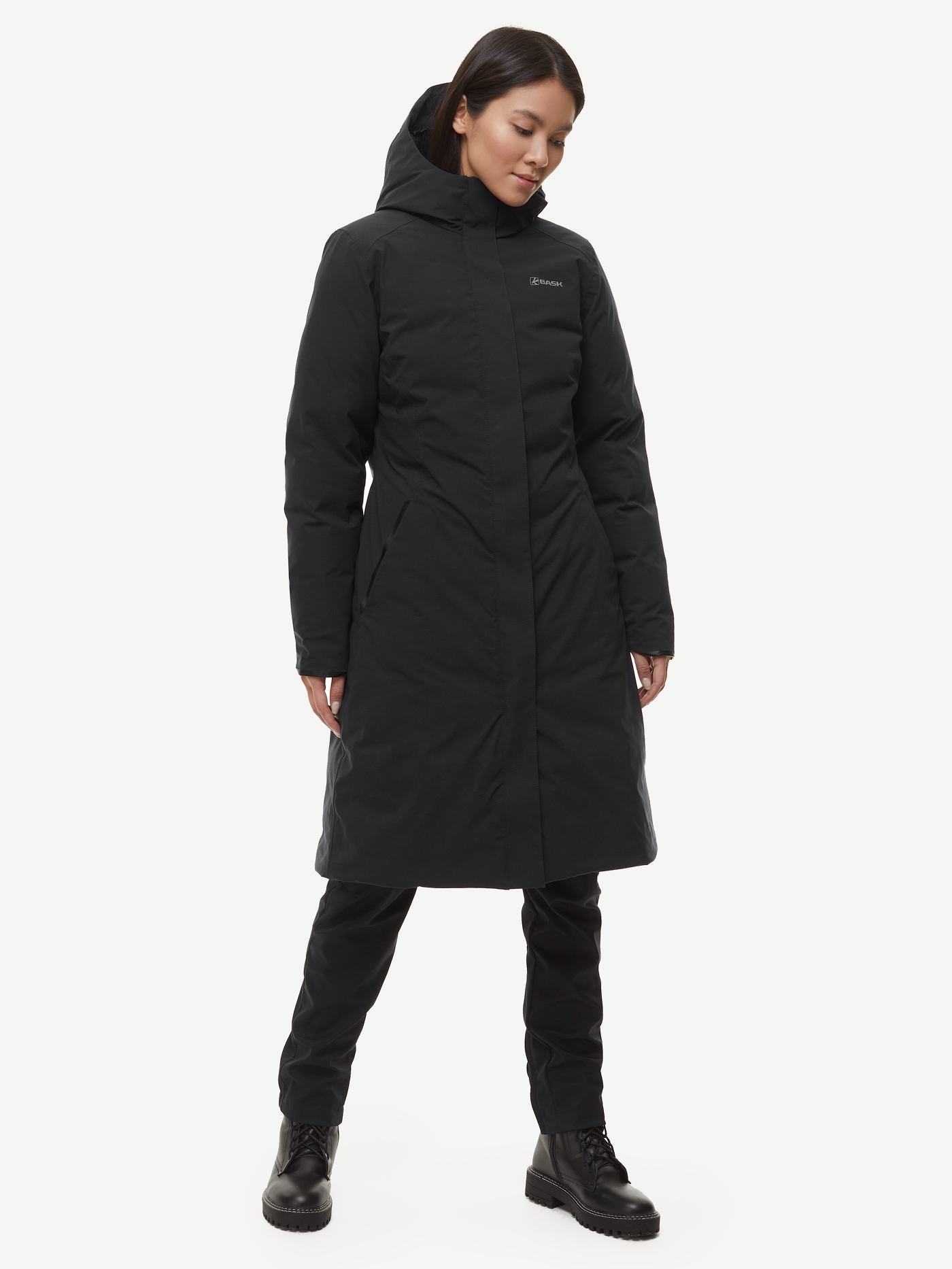 Пуховое пальто BASK FLAME (Женский; 46; Графит) Пуховое пальто BASK FLAME (Женский; 46; Графит)