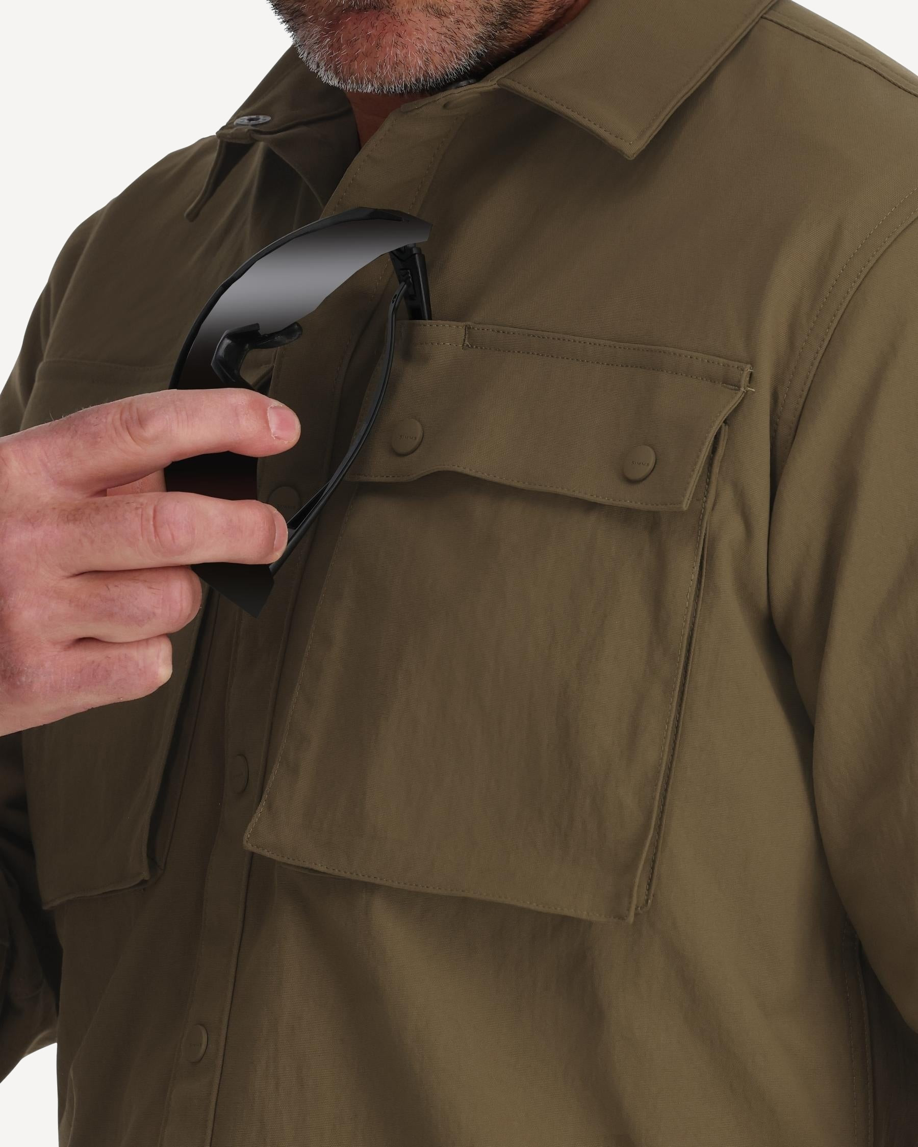 Рубашка Simms Lodge Work Shirt (Мужской; L (42-44); Loden)