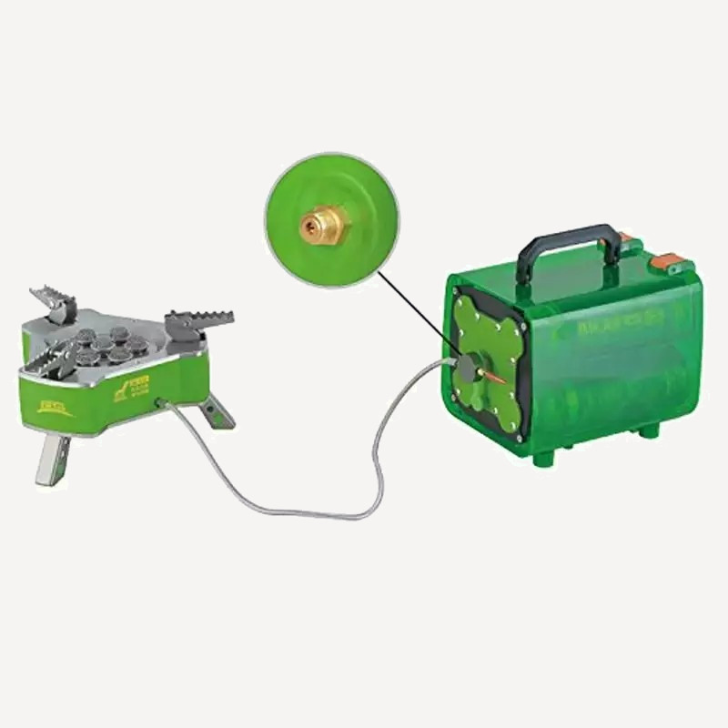 Кейс для работы 4 Цанговых баллонов BRS-Q5 (Зеленый/Черный, 215х155х185мм)